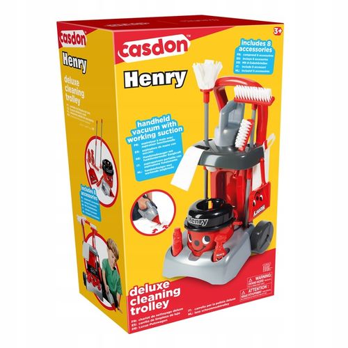 WÓZEK DO SPRZĄTANIA DUŻY ZESTAW ODKURZACZ HENRY MOP WIADRO CASDON 52 CM na Arena.pl
