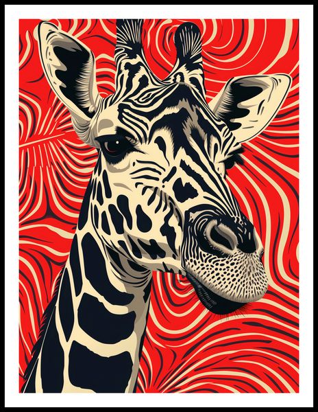 Plakat 60x80cm Wzrok Żyrafy zdjęcie 3