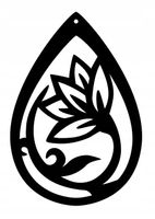 Zawieszka dekor ozdoba ażurowa dekoracja Z6 czarna