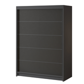 Szafa przesuwna MILAN IV 150 cm - CZARNY