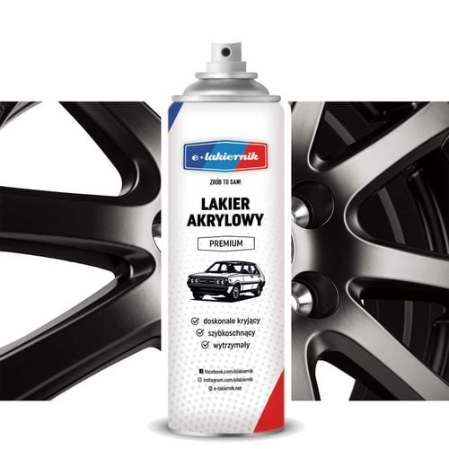 farba czarny mat lakier akrylowy spray aerozol 500ml e-lakiernik na Arena.pl