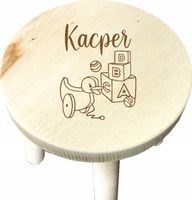 STOŁECZEK krzesełko DREWNIANE DLA DZIECKA personalizowany grawer