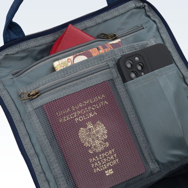 plecak ptn gamma-0374 navy-brown zdjęcie 6