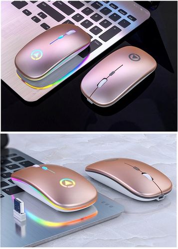 MYSZKA BEZPRZEWODOWA MYSZ OPTYCZNA SLIM LED CICHA BEZKLIKOWA 1600dpi na Arena.pl