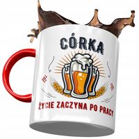 Kubek Czerwony Dla Córki Na Dzień Dziecka Prezent Z Nadrukiem Ze Zdjęciem