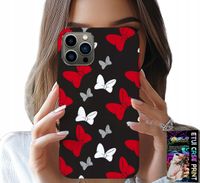 ETUI DO IPHONE 12 PRO - KOKARDKI CZERWONO BIAŁE MYSZKA, WZORY