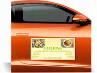 Magnes na auto reklama magnetyczna 60x30 CATERING obiady dostawa do domu