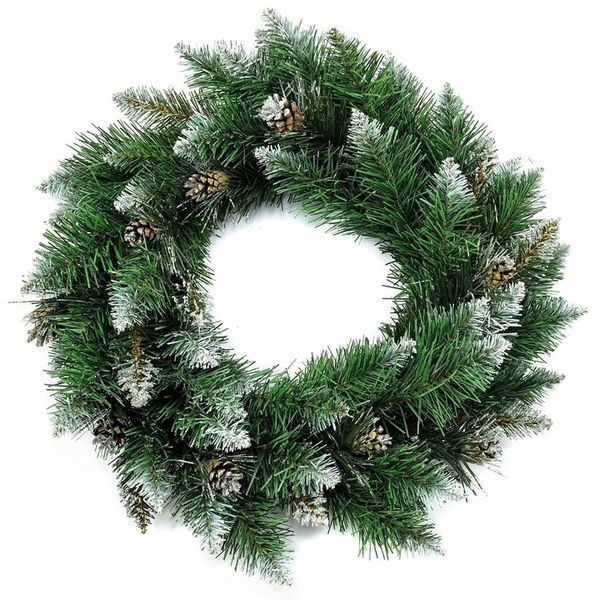 Wieniec Stroik Bożonarodzeniowy diamentowy 50 cm zdjęcie 1