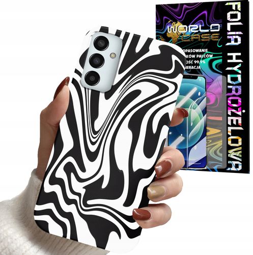 ETUI DO SAMSUNG M23 5G - ABSTRAKCJA ZEBRA MODNE WZORY DLA KOBIET + FOLIA na Arena.pl