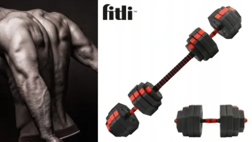 Hantle 2x20kg Bitumiczne Regulowane ZESTAW 40kg na Arena.pl