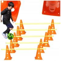 Piłkarski zestaw treningowy - szkoły , przedszkola 15w1 Pachołki + tyczki