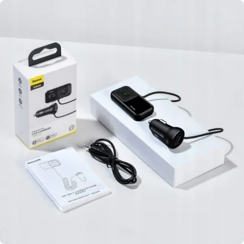 BASEUS TRANSMITER FM BLUETOOTH ŁADOWARKA SAMOCHODOWA 2x USB AUX SD 2.1A na Arena.pl
