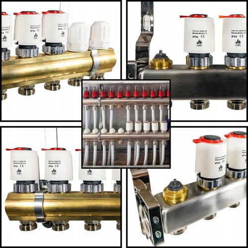SIŁOWNIK TERMOELEKTRYCZNY DO ROZDZIELACZA ZAWORU GWINT M30 x 1,5 230V NC na Arena.pl