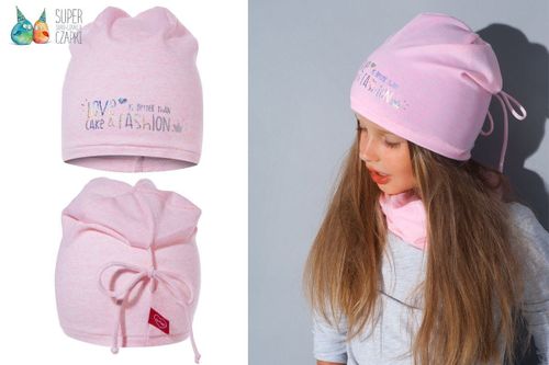 BROEL Basic 70 czapka dla dziewczynki beanie szara 54-56 na Arena.pl