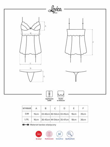 gorset stringi czerwony sex komplet obsessive s/m na Arena.pl