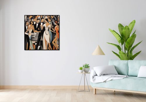 Plakat 80x80cm Bal w Art Deco na Arena.pl