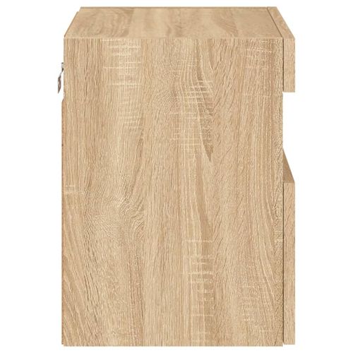 Ścienna szafka TV z LED, dąb sonoma, 40x30x40 cm na Arena.pl