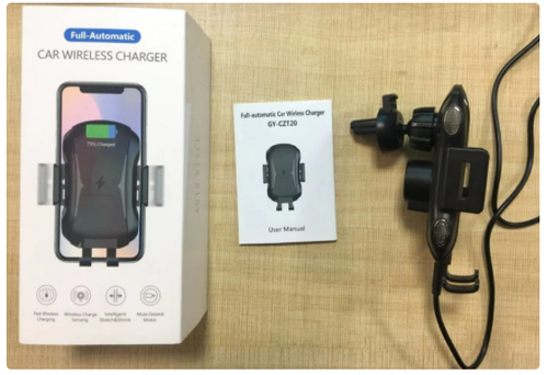 C20 Uchwyt samochodowy automatyczny ładowarka Qi na Arena.pl