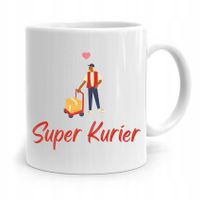 Kubek Prezent Dla Kuriera Super Kurier Delivery Z Nadrukiem Ze Zdjęciem