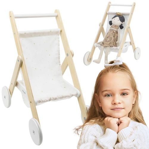 VIGA PolarB Drewniany Wózek dla Lalek na Arena.pl