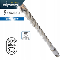 Alpen długie wiertło do betonu zbrojonego fi 20x600 mm SDS-plus FORCE X