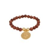 bransoletka z kamienia z wizerunkiem (b21/kor/57au)