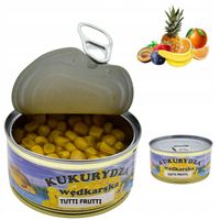 Kukurydza wędkarska w puszce przynęta zanęta 125 g aromat Tutti Frutti