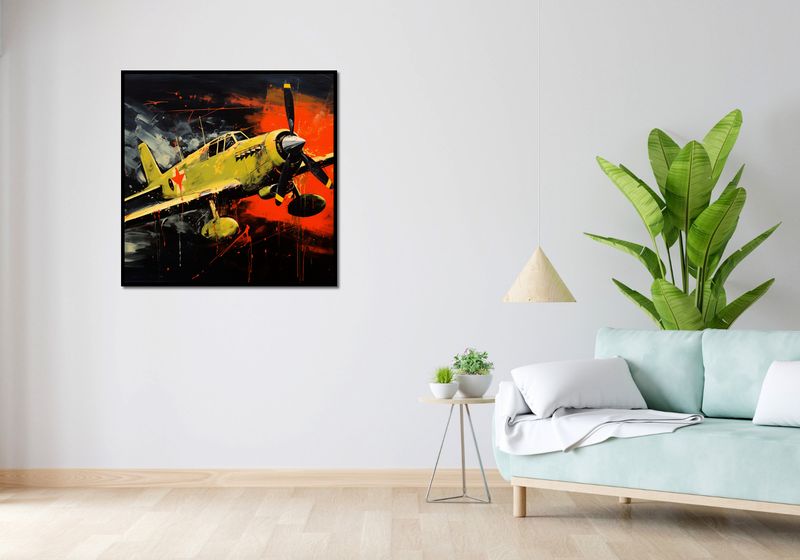 Plakat 90x90cm Barwny Przelot zdjęcie 4