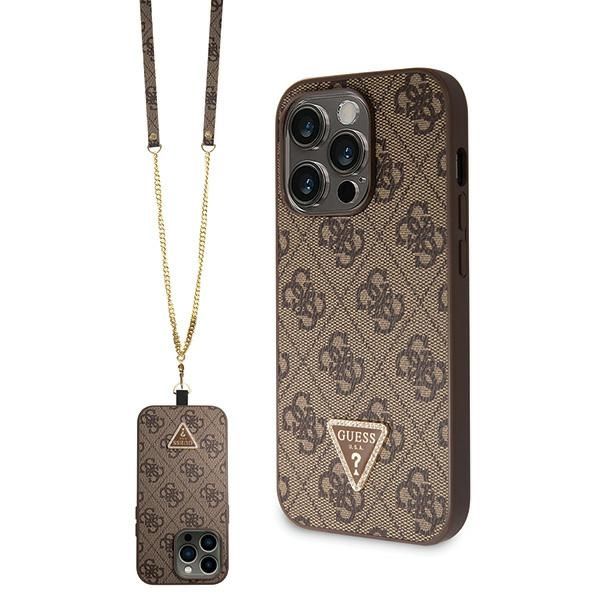 Etui Guess do iPhone 14 Pro, Brązowy zdjęcie 1