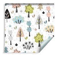 Tapeta Dla Dzieci - Piękny Las w Stylu Skandynawskim