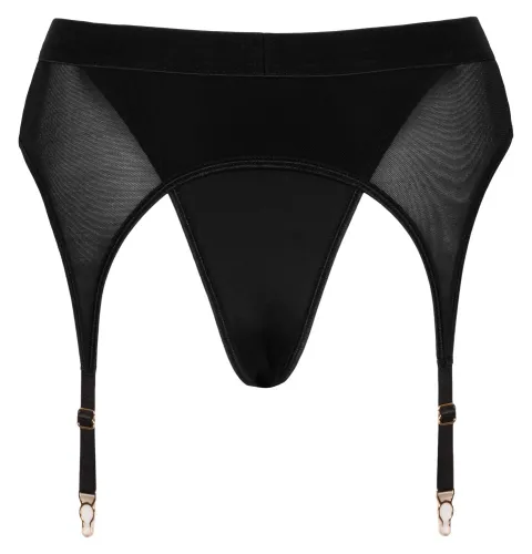 bad kitty stringi z paskiem do pończoch l czarne, uchwyt o3,5cm na Arena.pl