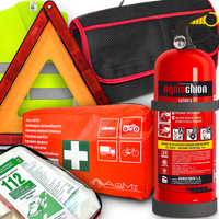 Gaśnica 2KG Samochodowa Apteczka Pierwszej Pomocy Kamizelka Trójkąt Torba