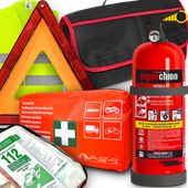 Gaśnica 2KG Samochodowa Apteczka Pierwszej Pomocy Kamizelka Trójkąt Torba