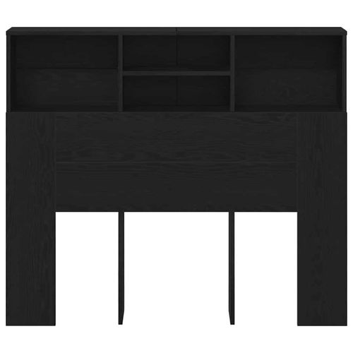Szafka z zagłówkiem z półką Czarny Dąb 120 x 19 x 103.5 cm na Arena.pl