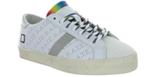 D.A.T.E. Sneakersy damskie - Hill Low Calf - rozmiar 38 - białe, skórzane