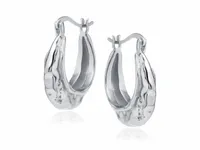 WISZĄCE RODOWANE SREBRNE KOLCZYKI ELIPSY RYNIENKI Z WYCISKANYM WZOREM