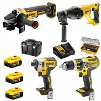 DEWALT ZESTAW BEZSZCZOTKOWY COMBO 4SZT 18V 3x5.0Ah