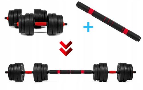 ZESTAW 2w1 dwa GRYFY do hantli 51cm z ŁĄCZNIKIEM sztanga GRYF PROSTY zacisk na Arena.pl