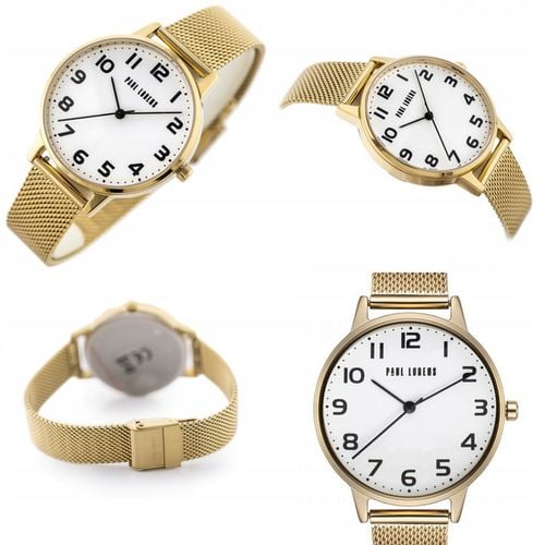 ZEGAREK DAMSKI PAUL LORENS ARTENA złoty cyfry czytelny +BOX +GRAWER na Arena.pl