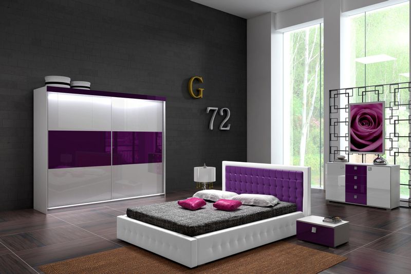 Szafa Przesuwna PARIS 200 Połysk Kolory zdjęcie 9