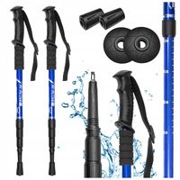 KIJKI TREKKINGOWE KIJE NORDIC WALKING CHODZENIA SKŁADANE REGULOWANE GÓRY 2x