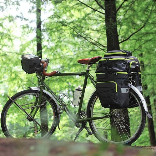 Torba Na Rower 3W1 - Sakwa Rowerowa Na Bagażnik 65L Plecak Torba Na Ramię na Arena.pl