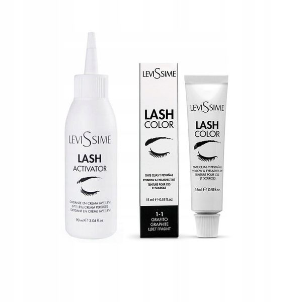 LeviSsime Farba Henna Do Brwi i Rzęs Lash Color 1-1 Graphite 15ml zdjęcie 2