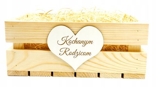 PODZIĘKOWANIE DLA RODZICÓW SKRZYNKA ŚLUB SERCE W1 na Arena.pl