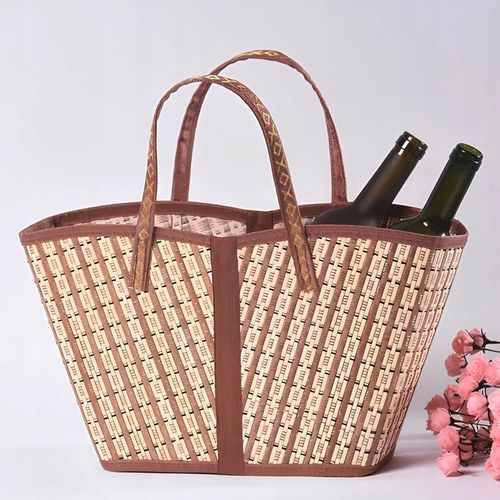 Torba bambusowa ekologiczna na zakupy eko pojemna na piknik na Arena.pl