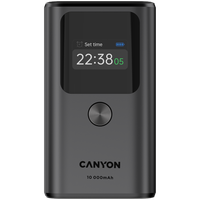 canyon powerbank onpower 130 tft 10000 mah pd30w grafitowy