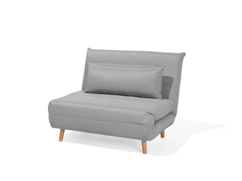 Sofa rozkładana jasnoszara SETTEN zdjęcie 3