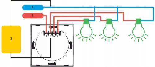 MODUŁ WŁĄCZNIK WYŁĄCZNIK DOTYKOWY ŚWIATŁA POJEDYNCZY WKŁAD PANEL LED na Arena.pl