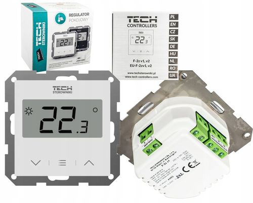 STEROWNIK REGULATOR TEMPERATURY TERMOSTAT POKOJOWY F-2Z V1 PRZEWODOWY TECH na Arena.pl