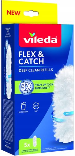 Wkłady do miotełki do kurzu Vileda Flex&Catch 5 szt. na Arena.pl
